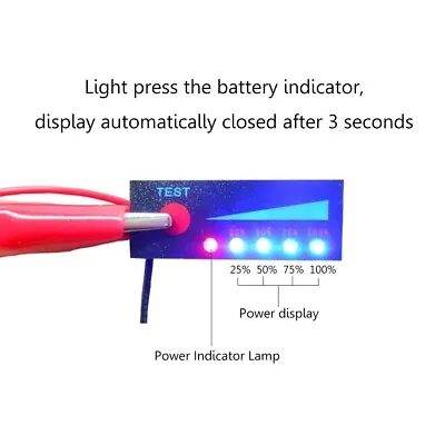 £3.95 • Buy Ultra Thin Power Display Lit-hium Battery Level Capacity Volts Indicator Tester