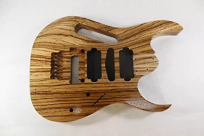 Finished Zebrawood   HSH Root Beer Jem Body Fits Ibanez Universe Necks J1458 • $449.99