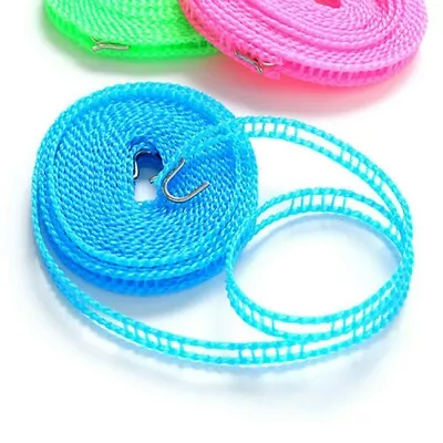 £3.28 • Buy 5m Washing Line Outdoor Travel Camping Laudry Clothesline Rope Non-slip Nylon