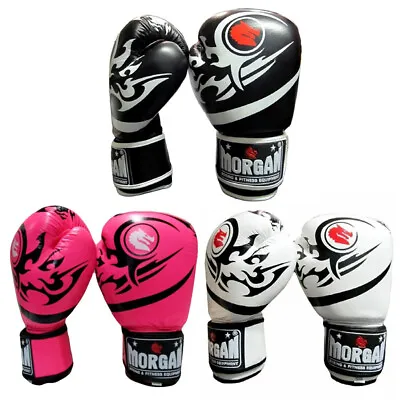 Elite Boxing & Muay Thai Leather Gloves 8 To 16 Oz - Morgan Sports FREE DELIVERY • $79.95