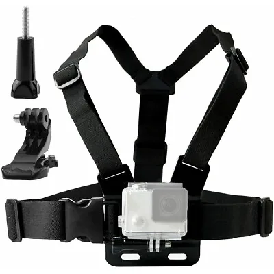 $12.99 • Buy Adjustable Chest Camera Mount Harness Belt For GoPro Hero Holder 10 9 8 7 6 5