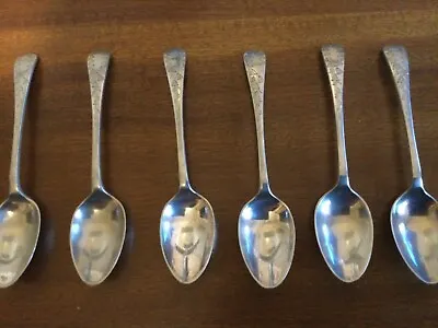 ANTIQUE   SET OF SIX TEASPOONS Daniel & Arter   D & A • £33