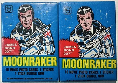 1979 Topps James Bond 007 Moonraker Sealed Wax Pack Movie Photo Cards - 10 Cards • $6.99