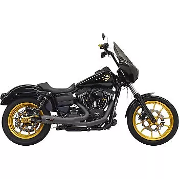 Bassani Black Ripper 2-into-1 Exhaust System For Harley FXD Dyna 06-17 • $985.95