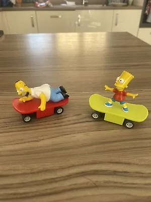 £7.99 • Buy Micro Scalextric Slot Car Bart  & Homer Simpson 1:64 - New Braids Required