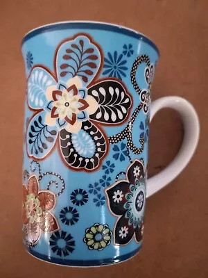 Vera Bradley Coffee Mug Bali Blue Tea Cup • $8.99