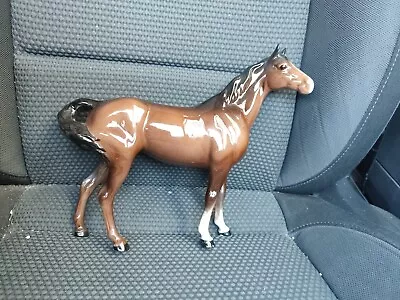 Beswick Porcelain Racehorse ~ 21cm Approx ~  REPAIRED Leg Badly  • £0.99