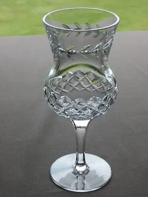 £10.99 • Buy Edinburgh Crystal Thistle Shape Laurel Cut Wine Glass - Ex Cond