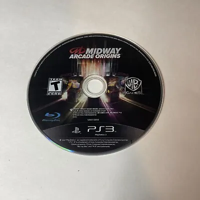 Midway Arcade Origins (Sony PlayStation 3 2012) Disk Only TESTED • $18.99