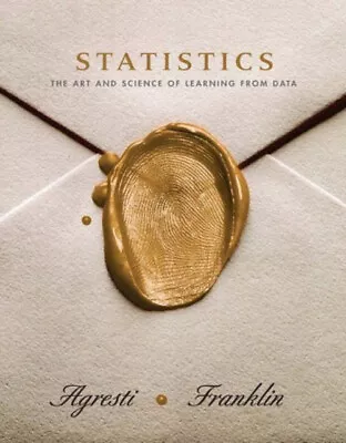 Statistics : The Art And Science Of Learning From Data Hardcover • $9.38