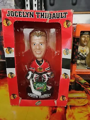 Vintage Chicago Blackhawks SGA Jocelyn Thibault Bobblehead VERY NICE  • $9.95