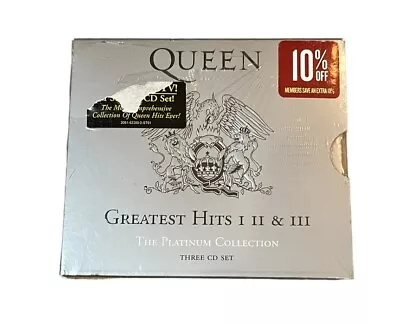 Queen Greatest Hits I II & III/The Platinum Collection 3CD 2002 NEW/SEALED • $21.99