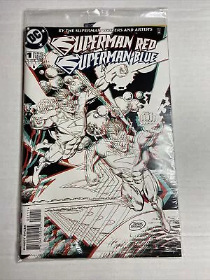 Superman Red Superman Blue #1-1998 NM Factory Poly Bagged 3D Glasses!!! • $5