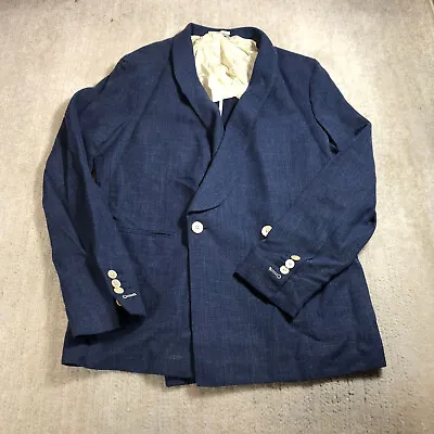 $248.88 • Buy Gant Rugger Jacket Mens 48 Blazer Office Pocket The Hopsack Linen Sports Coat