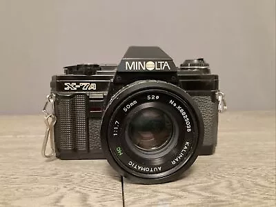 Minolta X-7A 35mm Film SLR Camera W/ Kalimar 50mm Lens 1:1.7 READ • $60