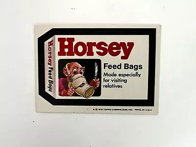 1976 Topps Wacky Packages 16th Series Horsey Feed Bags • $65