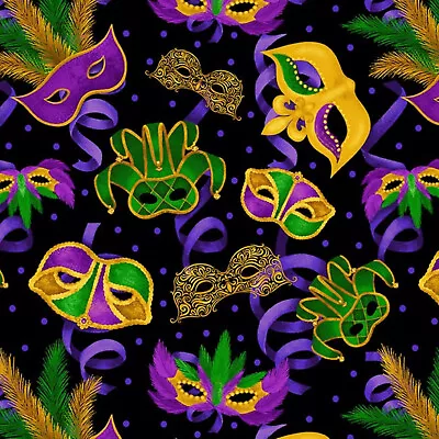 MARDI GRAS From Henry Glass & Co - Bty - Item #1080-95 • $14