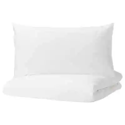 Ikea DVALA Duvet Cover And 2 Pillowcases Set Double 200x200/50x80cm 100% Cotton • £40.47