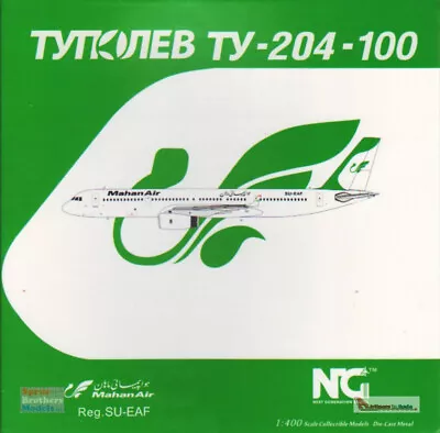 NGM40003 1:400 NG Model Mahan Air Tupolev Tu-204-120 Reg #SU-EAF • $56.69