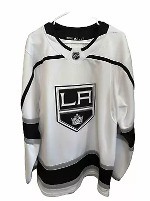 Los Angeles Kings White Away Adidas NHL Hockey Jersey Sewn Authentic Sz 52 • $62.50