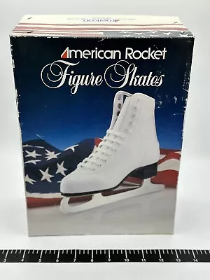 Vintage American Rocket Style 520 Women's Figure Skates White - Size 7 • $34.99