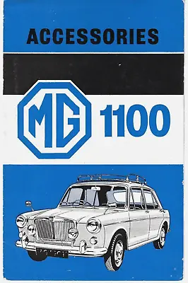 MG 1100 Mk1 Accessories 1963 UK Market Foldout Sales Brochure • $57.25