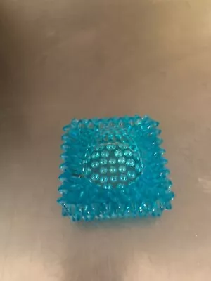 Vintage Turquoise Square Glass Master Salt - Bx • $7.50