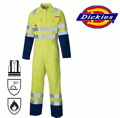 £87.31 • Buy Dickies Proban Hi Vis Coverall Overall, F/R,  Boiler Suit, FR4870