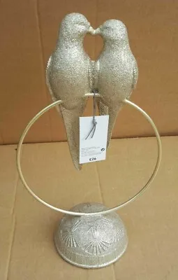 £28.74 • Buy NEXT Love Birds Sculpture - Champagne Glitter
