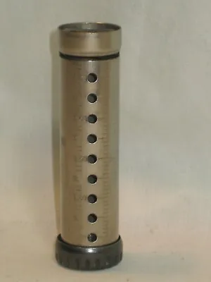 DIME MASTER Antique Dime Coin Change Holder Little Bank Metal Cylinder Tube Pat  • $11.90