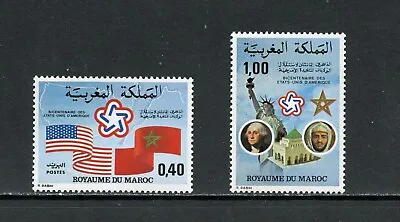 R1773    Morocco   1976   U.S. Bicentennial   2v.   MNH • $1.99