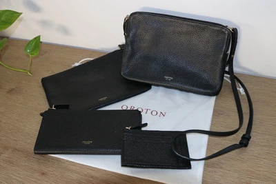 $165 • Buy LIKE NEW Oroton Shoulder Hand Bag Clutch Wallet & Coin Card Purse Gold Hardware