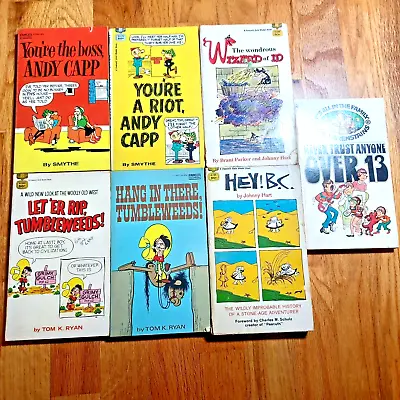 LOT OF 9 Vintage Paperbacks Comics Tumbleweeds Andy Capp Wizard Of Id Bernstains • $14.99