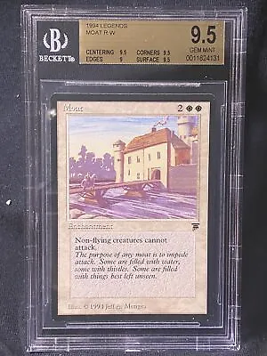 Moat - BGS 9.5 #11824131 Graded - Legends - MTG Seattle • $2193