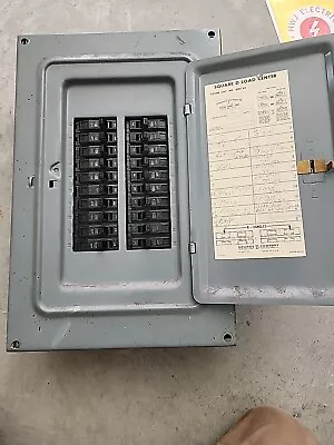 Square D 125 3 Phase 4 Wire Main Lug Qo Panel W/ Cover & Breakers • $250