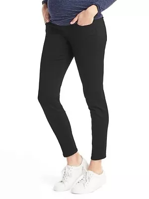 NWT Gap Maternity True Skinny Full Panel True Black Jeans 27 Reg / 4 Reg • $21.99