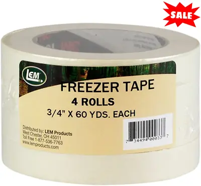 LEM Products W033-4 Pack Freezer Tape • $22.98