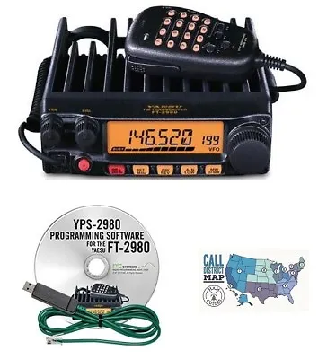 Yaesu FT-2980R 80W FM 2M Mobile Transceiver With RT Systems Programming Kit • $283.80