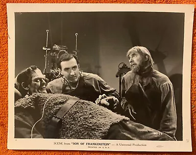 Son Of Frankenstein Boris Karloff Lugosi Rathbone Original Vintage Still 1939 • $194.99