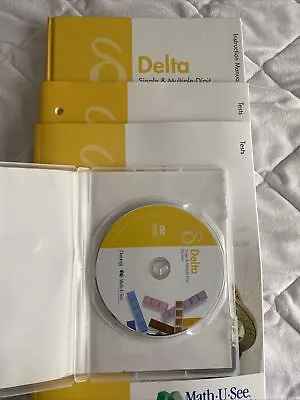 Math-u-see : Delta : Dvd Instruction Manual & 2 Test Books • $45