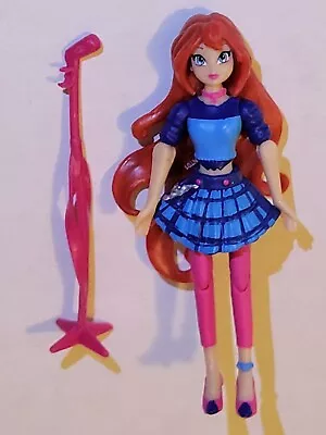 Winx Club Bloom 3.75  1:18 Concert Figure Believix Jakks Pacific LOOSE COMPLETE • $10