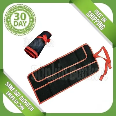 £3.89 • Buy 16 Pocket Canvas Tool Roll Up Spanner Wrench Tool Storage Bag Fold Pouch Case Uk