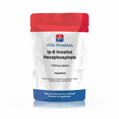 £13.99 • Buy IP-6 Inositol Hexaphosphate 1000mg (90 Tablets) ADVANCED ENHANCED IMMUNE SUPPORT