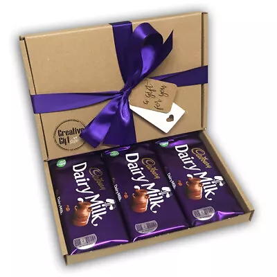 Cadburys Dairy Milk Chocolate Gift Box Hamper Easter Present Personalised • £11.99