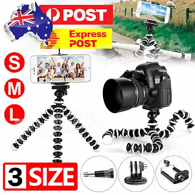 Flexible Octopus Tripod Gorilla Pod Stand For Camera DSLR Phone GoPro Universal • $13.95