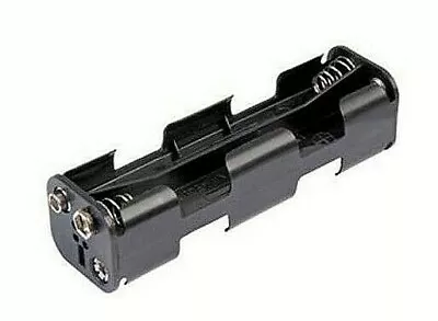 BATTERY HOLDER 8 X AA Long Snap W/ 9 Volt Battery SNAP ON CLIP! • $2.78