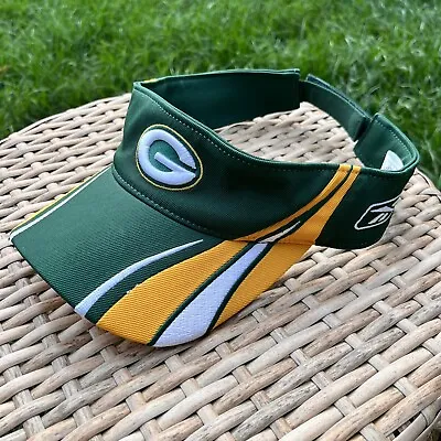 Green Bay Packers Visor Hat Adjustable Green Gold Yellow Embroidered NFL Mens • $16