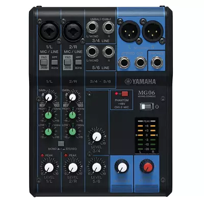 Yamaha MG06 6-Channel Analog Mixer (B-STOCK) • $116.99