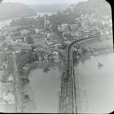 Vtg Keystone Magic Lantern Glass Slide Photo Harpers Ferry Wear Virginia • $11.21