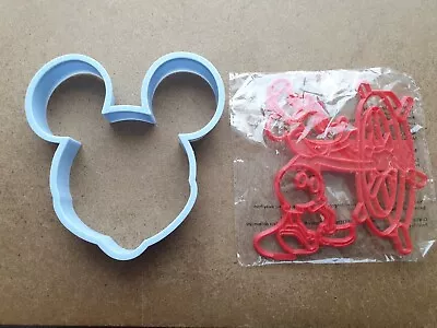 Disney Mickey Mouse Cookie Cutter And Steamboat Willie Cookie Press.  • £9.99